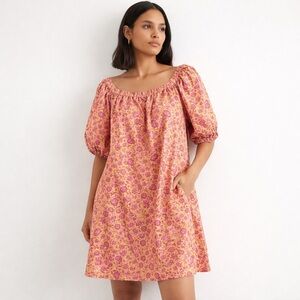 Romantic Puff Sleeve Floral Mini Dress • Cottagecore Spring